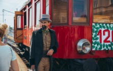 Fotoreportáž: Historická „Elinka“ provedla při příležitosti oslav 120 let tratě Tábor – Bechyně